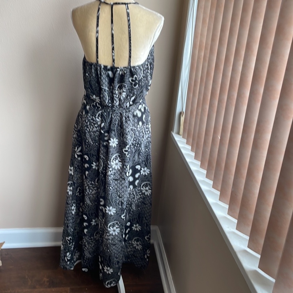 Mimmer Womens Summer dress Sexy Back  Sz M Tropical Floral - Picture 4 of 4